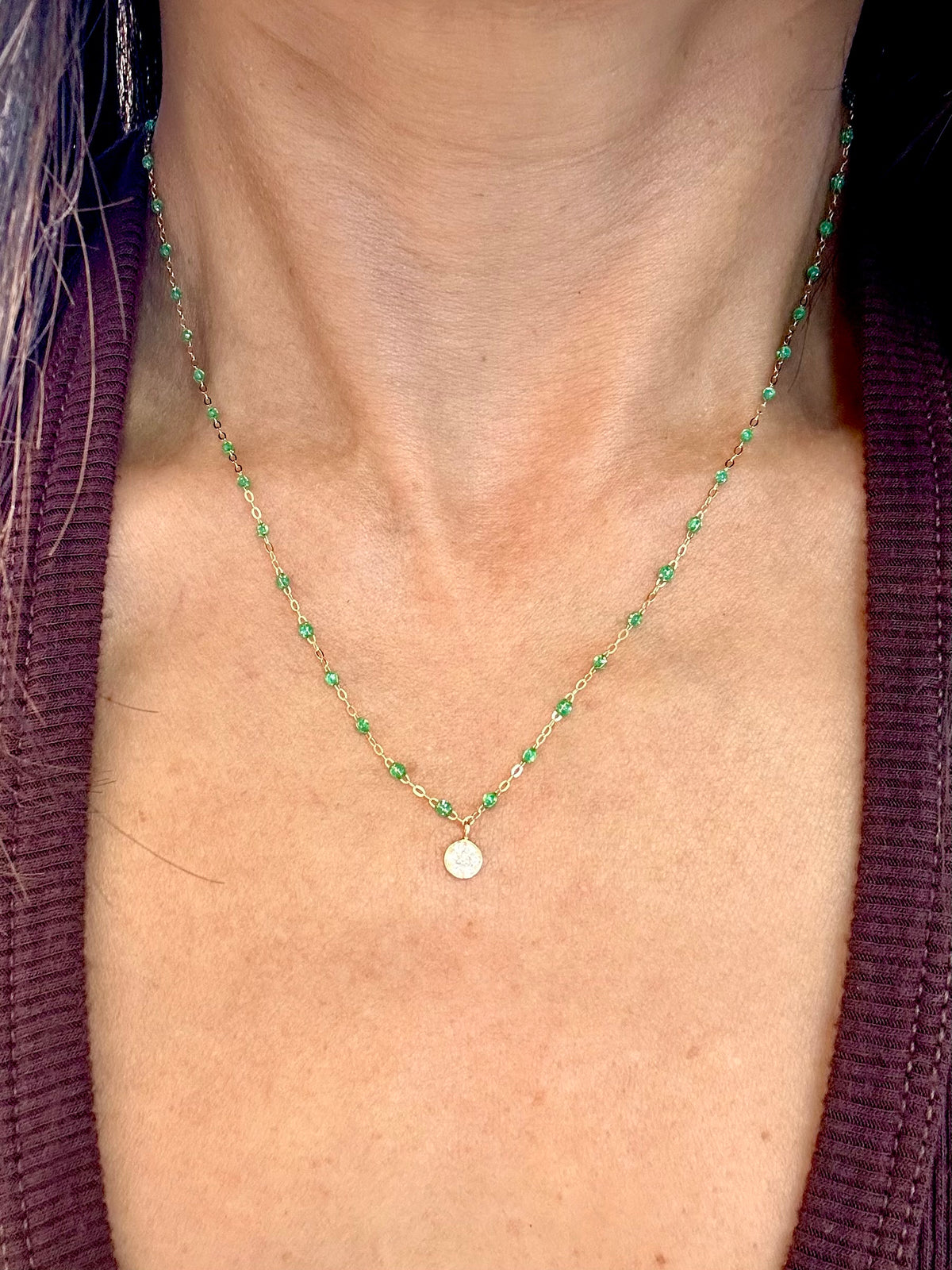 PUCE CLASSIC DIAMOND NECKLACE / 16.5" / MINT