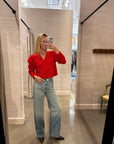 JOLIE CARDIGAN IN SCARLET