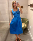 ZURI DRESS IN PEACOCK BLUE