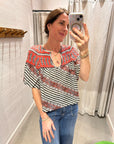 MARQUEE FLUTED BLOUSE