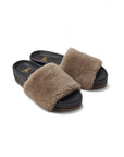 PELICAN SHEARLING SLIDE