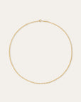 18" 2MM GOLD ITALIAN CHAIN LINK NECKLACE