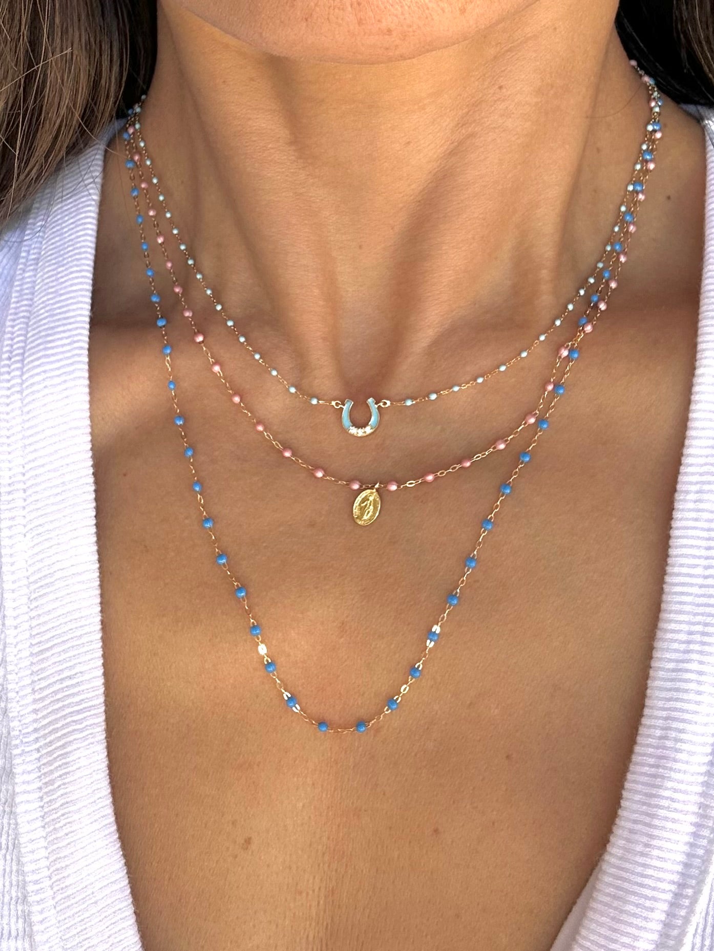 CLASSIC NECKLACE / 19.7" / BLUE