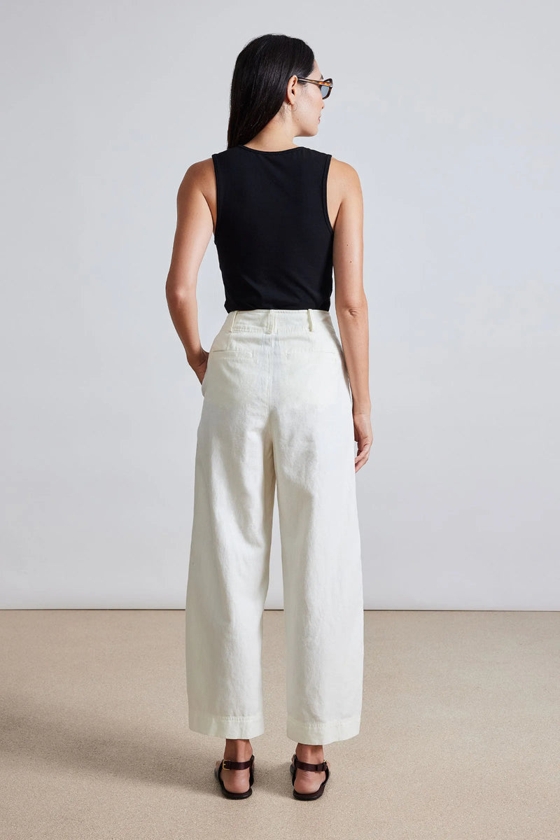 BARI CROP TROUSER IN CREAM