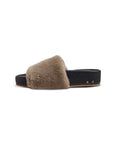 PELICAN SHEARLING SLIDE