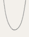 4MM SILVER ITALIAN CHAIN LINK NECKLACE