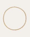 16" 5.3MM GOLD ITALIAN CHAIN LINK NECKLACE