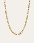 16" 5.3MM GOLD ITALIAN CHAIN LINK NECKLACE