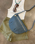CLARE V GRANDE FANNY IN DESERT BLUE
