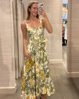 CALYPSO DRESS IN MEADOW IVORY