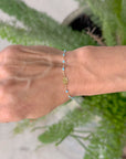 CLASSIC MADONNA CHARM BRACELET / 6.7" / TURQUOISE