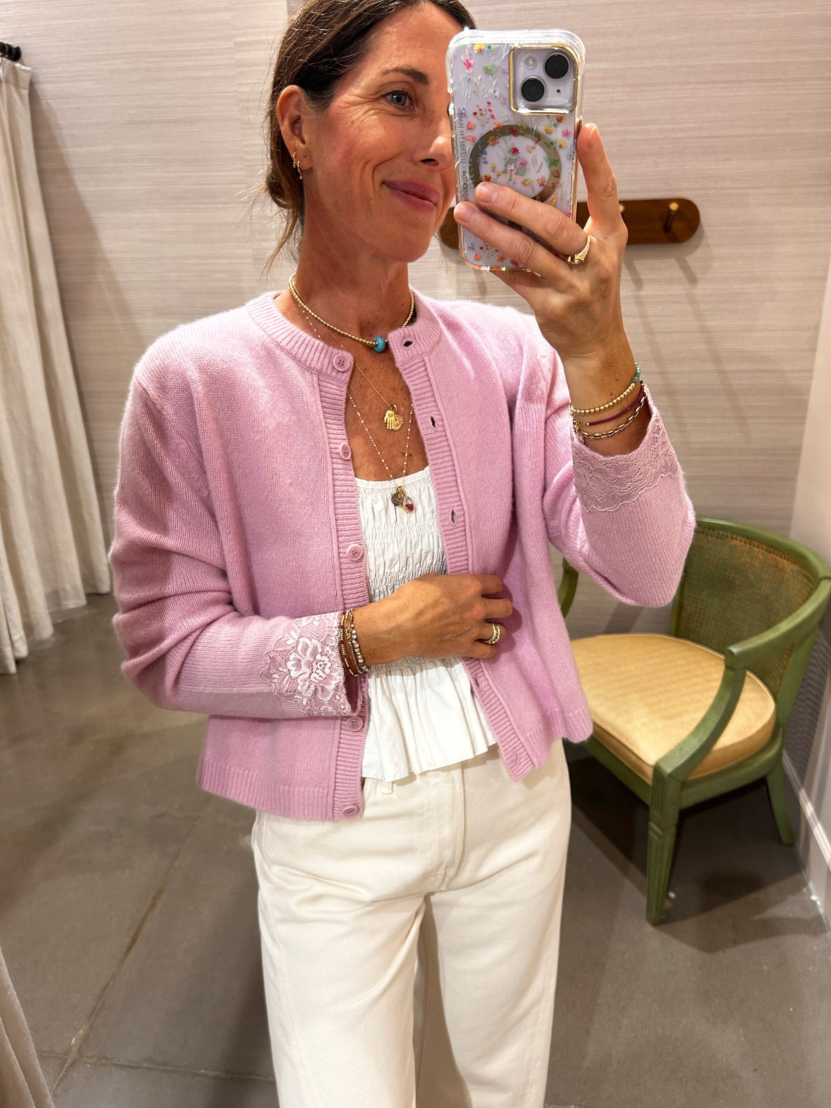 CARIN BRUSHED CARDIGAN
