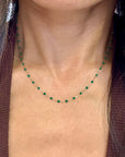 CLASSIC NECKLACE / 16.5" / EMERALD