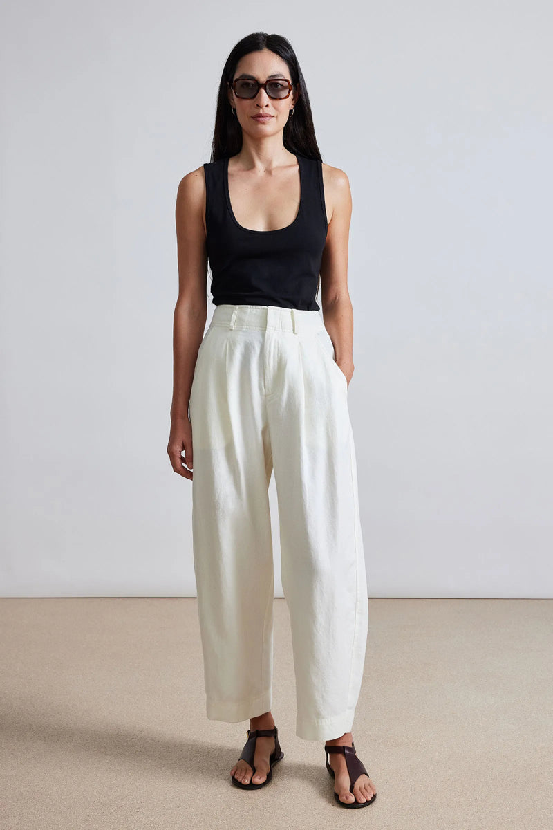 BARI CROP TROUSER IN CREAM