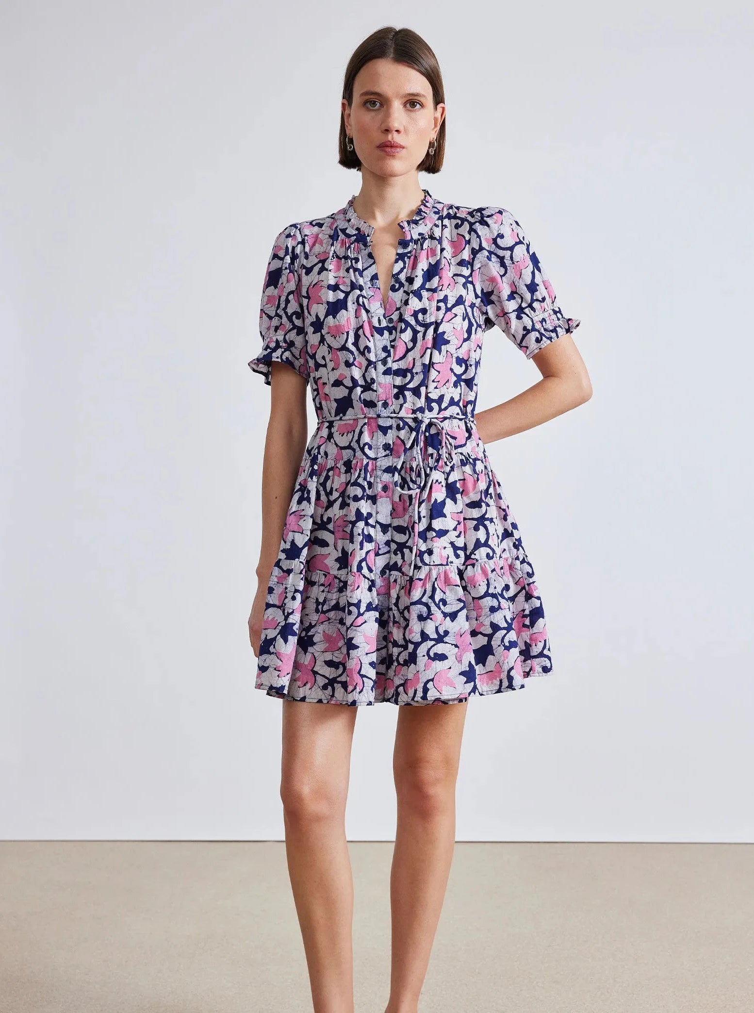 LAS ALTURAS MINI DRESS IN BATIK ROSA