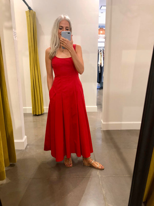 ISABEL DRESS IN ROUGE