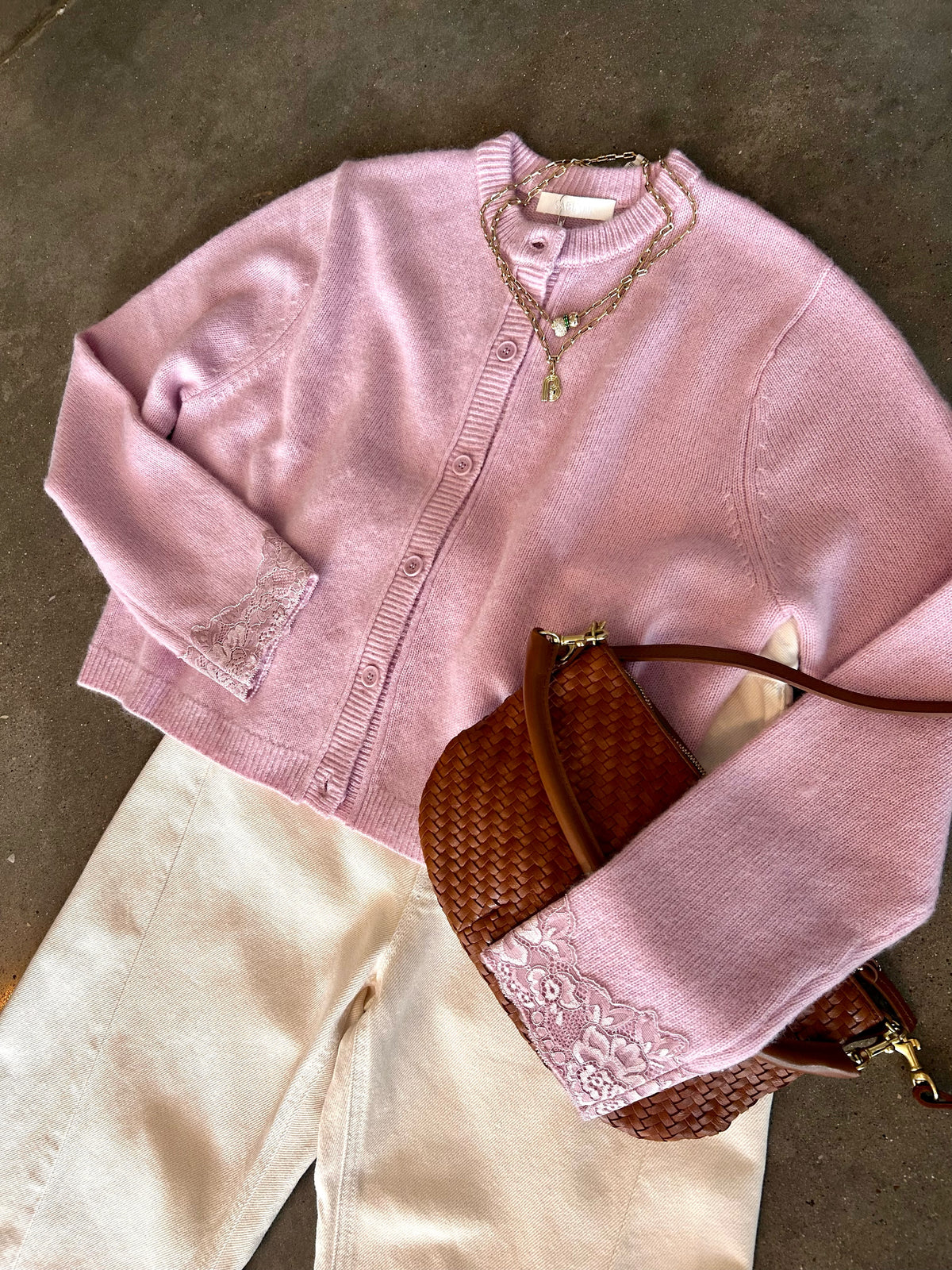 CARIN BRUSHED CARDIGAN