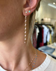 BABY PINK CLASSIC DIAMOND DANCING EARRINGS