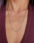 CLASSIC NECKLACE / 19.7" / EMERALD