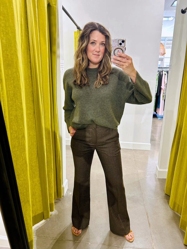 MAIZIE PANT IN TAN/OLIVE