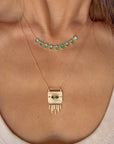 MULTI EMERALD NECKLACE