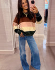 VELOUR COLLEGE SWEATSHIRT