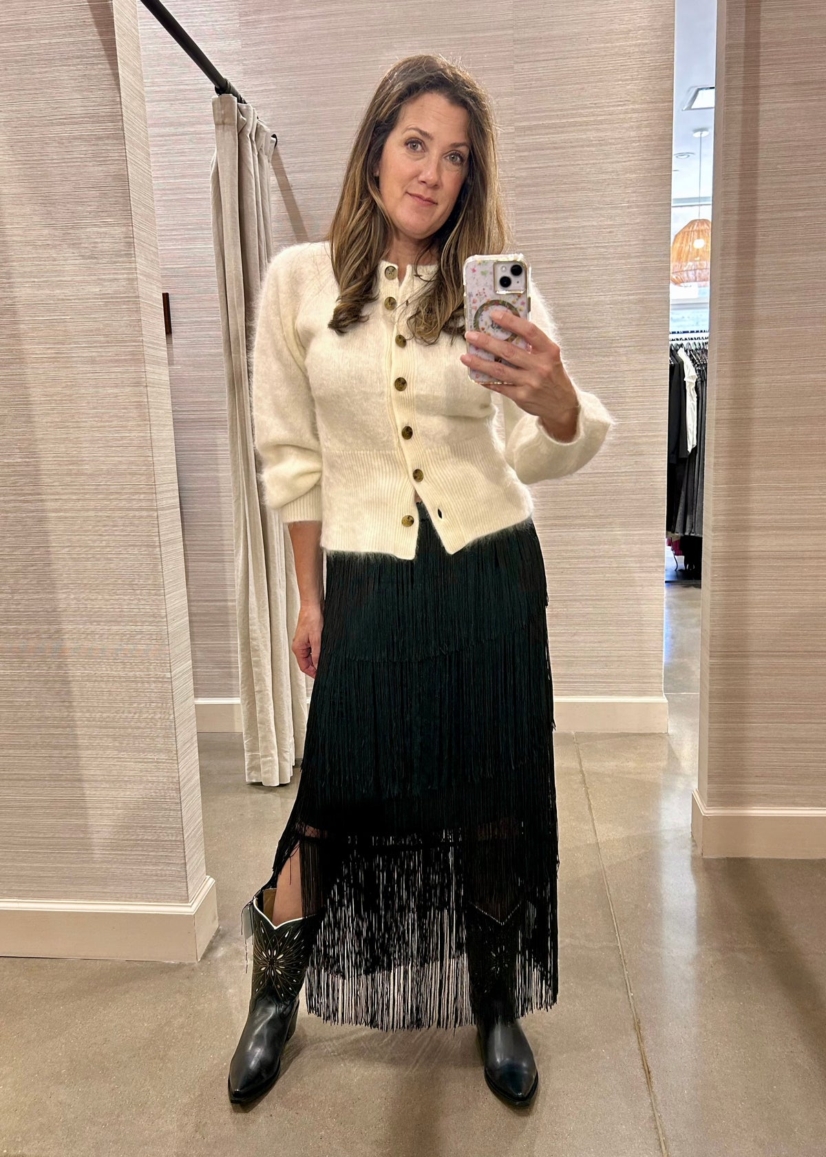 FRINGE SKIRT