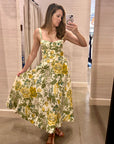 CALYPSO DRESS IN MEADOW IVORY