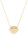 SUN EYE AND DIAMONDS NECKLACE