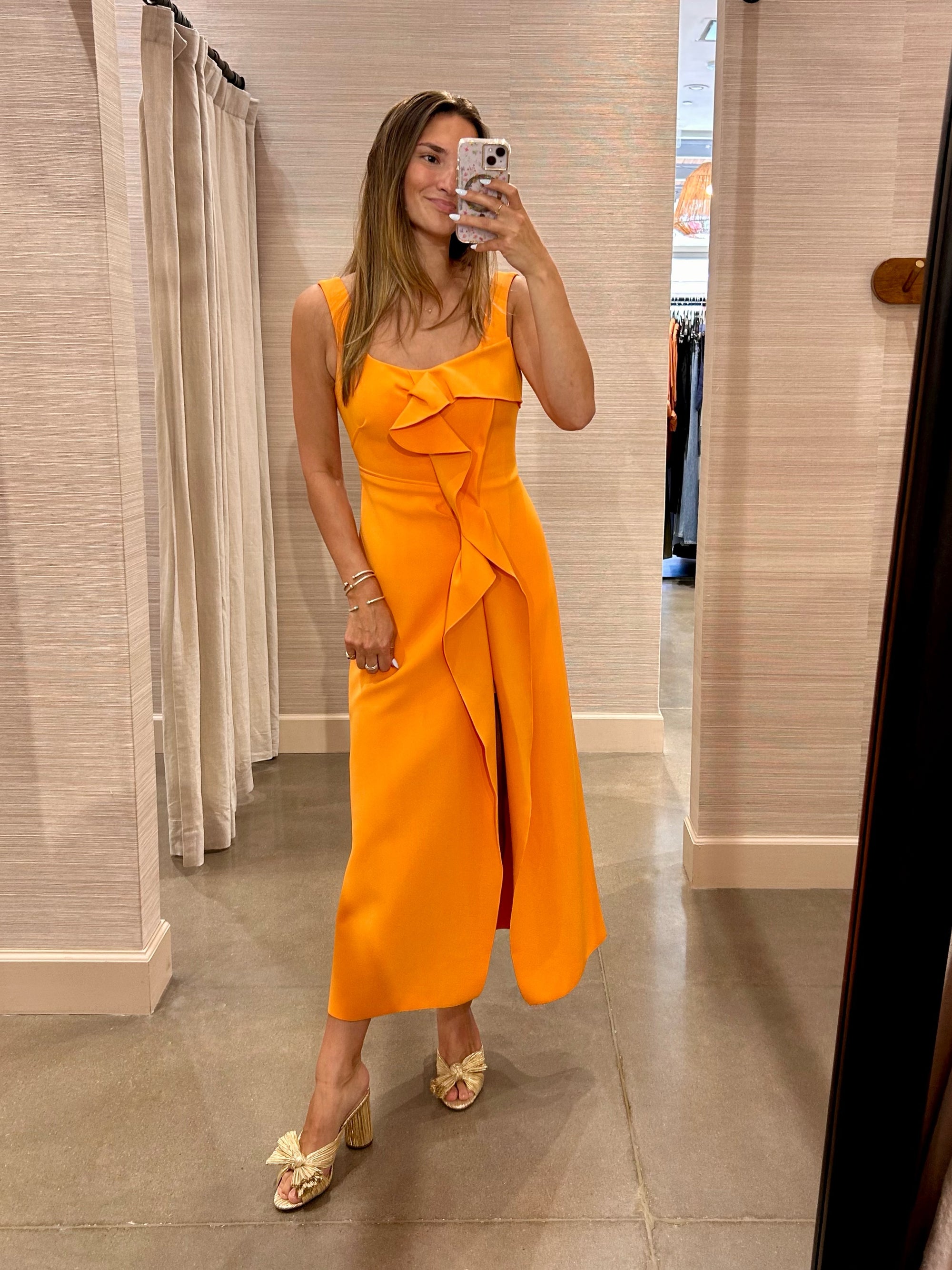 REALBART MAXI DRESS IN CLEMENTINE