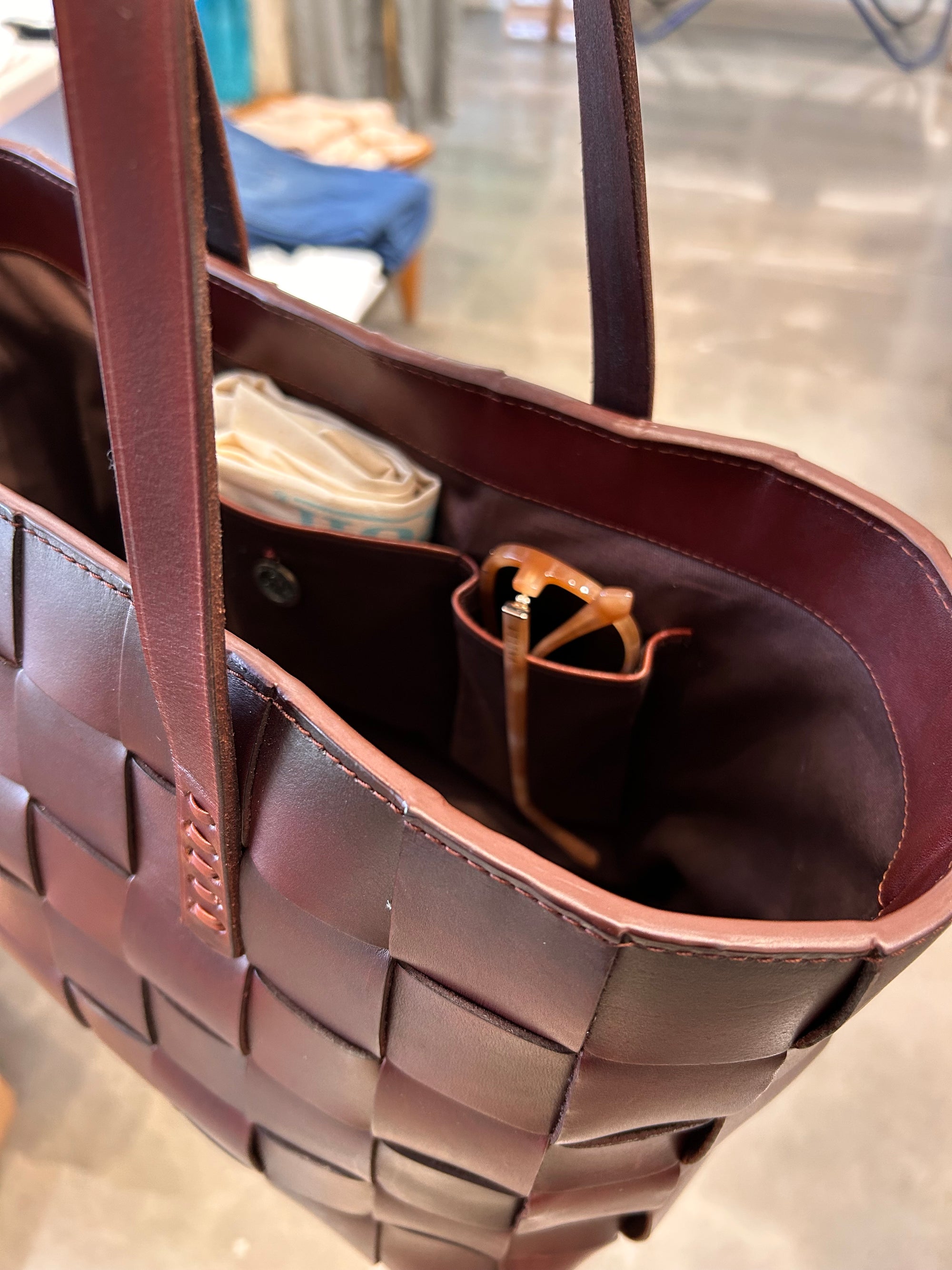 JAPAN TOTE IN ESPRESSO