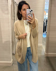 ANJA CASHMERE CARDIGAN IN NATURAL