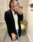 ANJA CASHMERE CARDIGAN IN BLACK
