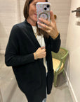ANJA CASHMERE CARDIGAN IN BLACK