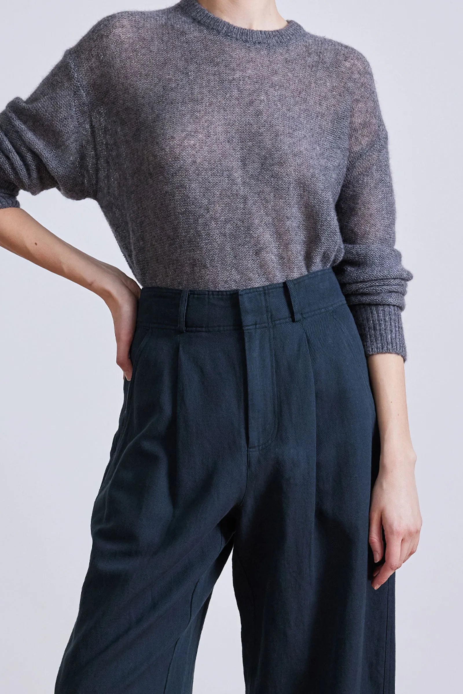 BARI CROP TROUSER IN FOREST RIVER