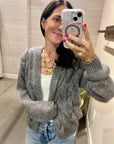 TWISTED ERIK SILK & MOHAIR CARDIGAN