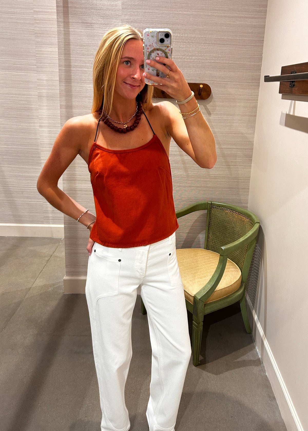DENIM TOGGLE TANK