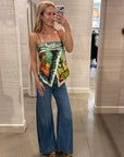 ACE SILK SCARF TOP