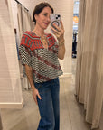 MARQUEE FLUTED BLOUSE