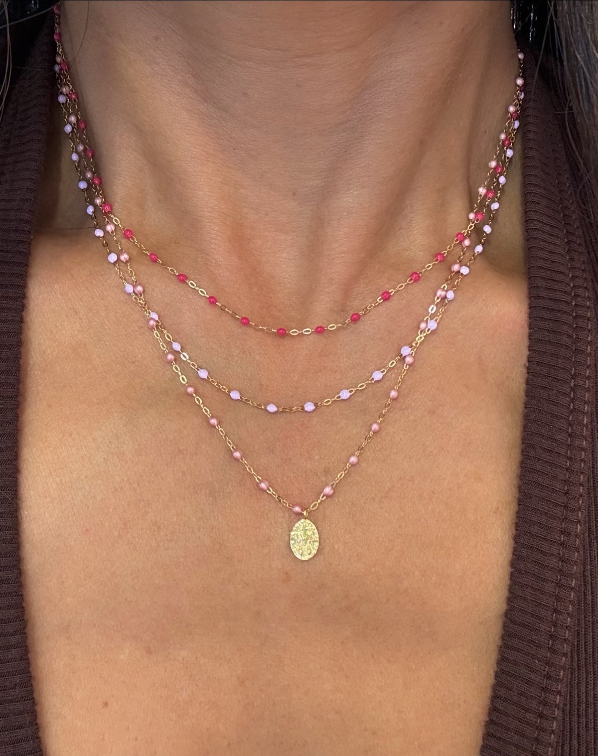 CLASSIC NECKLACE / 16.5" / LILAC
