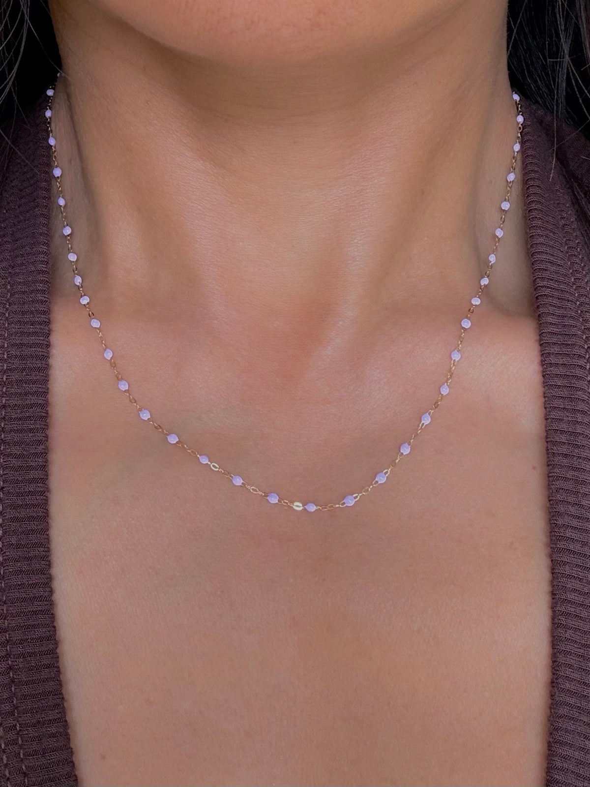 CLASSIC NECKLACE / 16.5" / LILAC