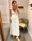INO DRESS IN WHITE EYELET