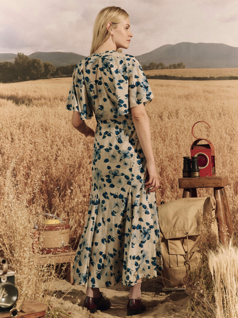 THE CRESCENT DRESS IN MEADOW FLORAL