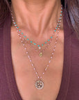PUCE CLASSIC DIAMOND NECKLACE / 16.5" / LAGOON
