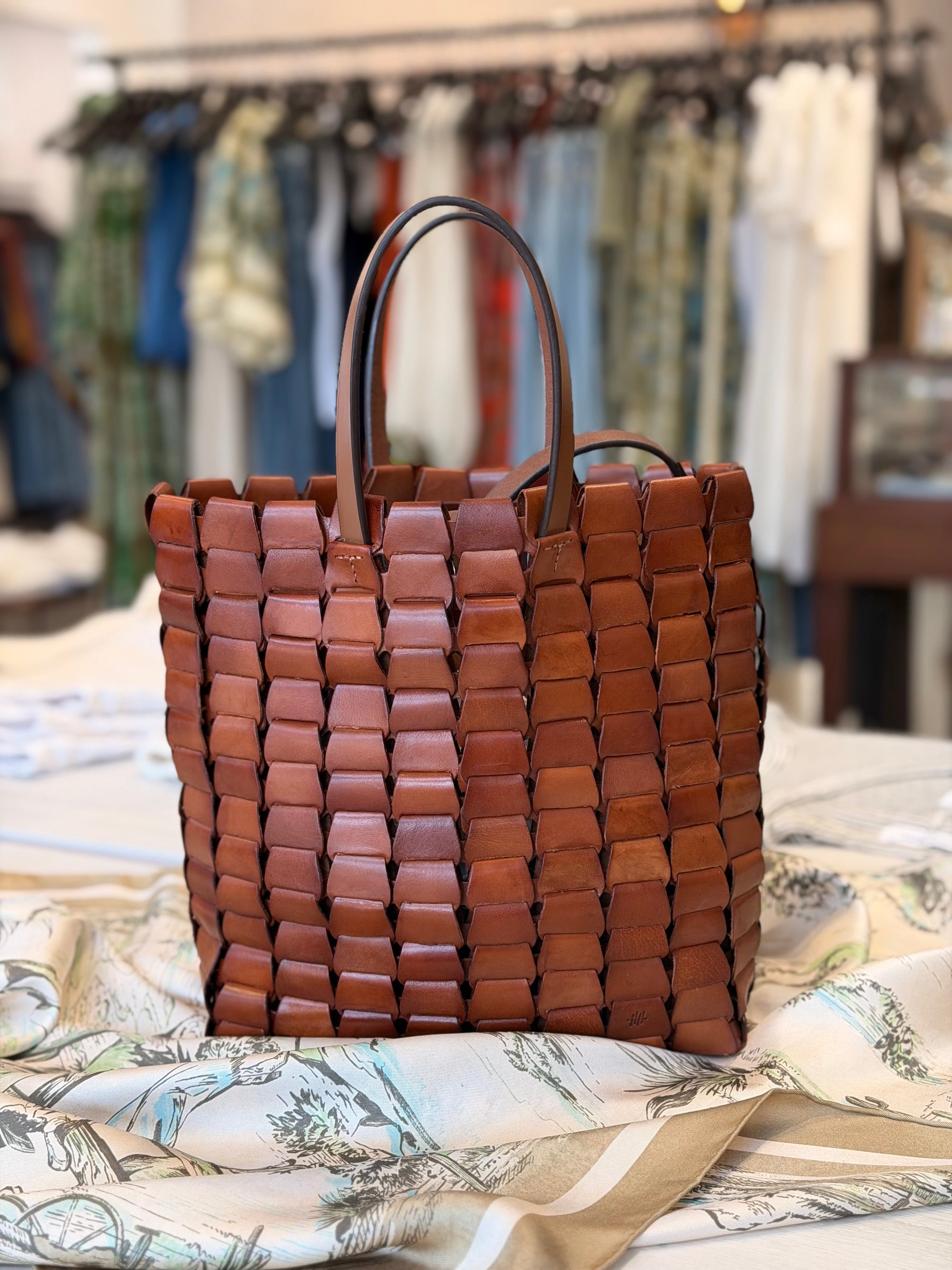 LINK TOTE IN NATURAL