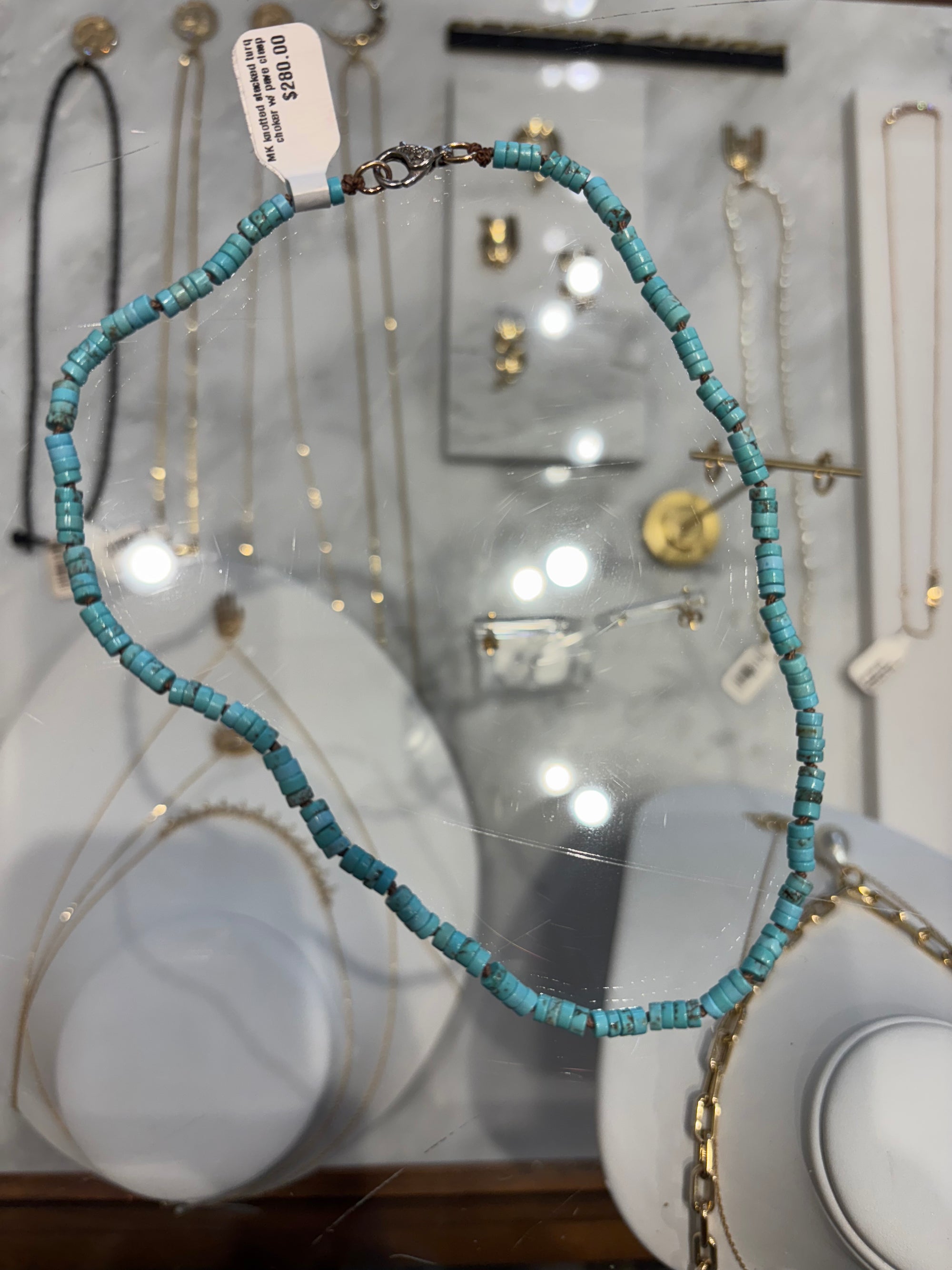 Custom Turq necklace by MK
