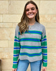 LELA SWEATER IN OYSTER GREEN