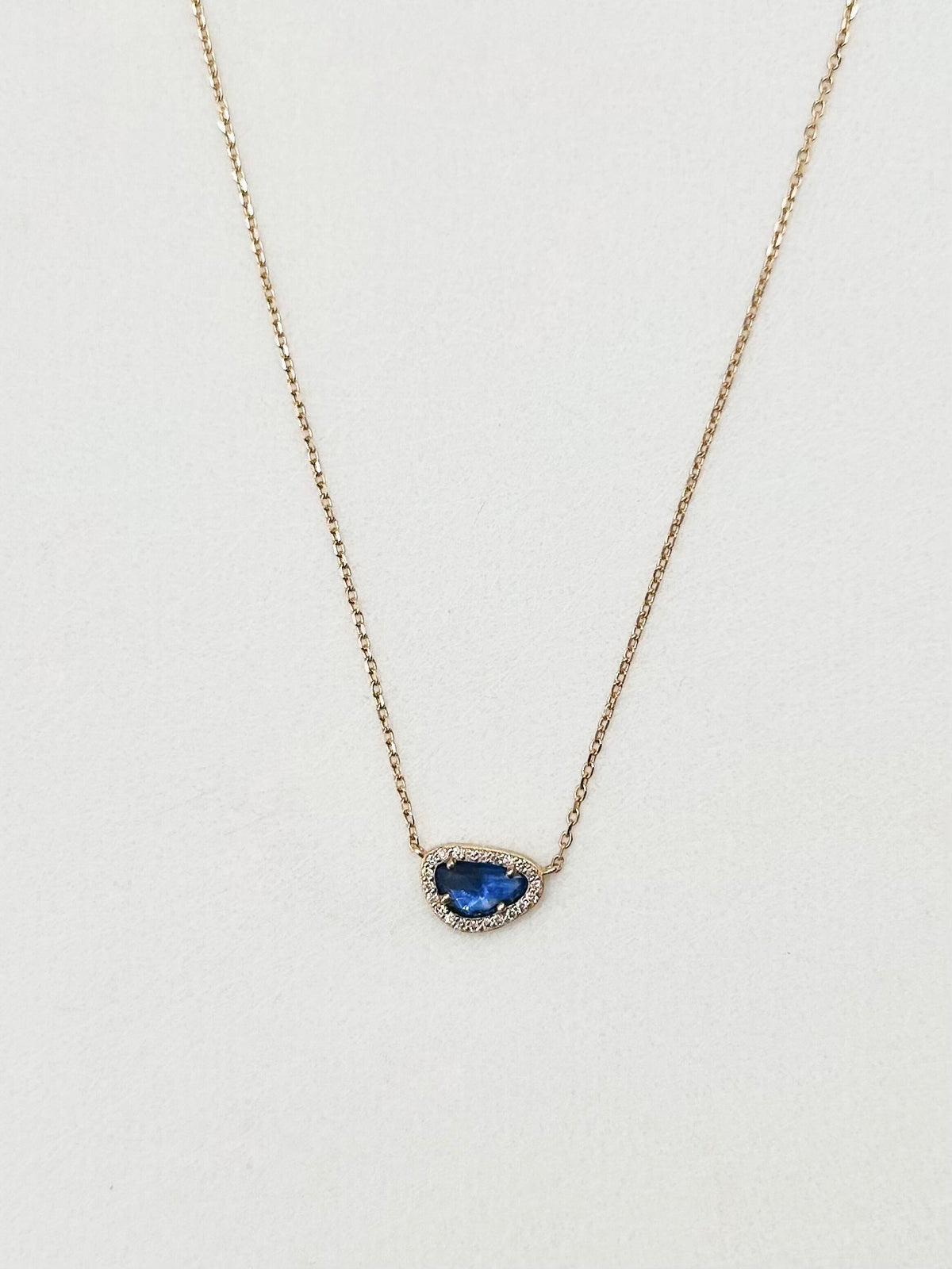 STELLA SAPPHIRE + DIAMOND NECKLACE