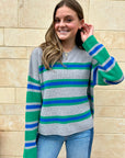 LELA SWEATER IN OYSTER GREEN