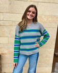 LELA SWEATER IN OYSTER GREEN